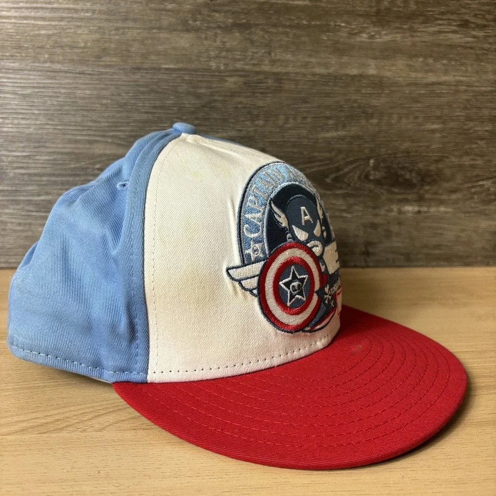 Captain America Hat Cap Snap Back Tokidoki Marvel Embroidered Comic Mens